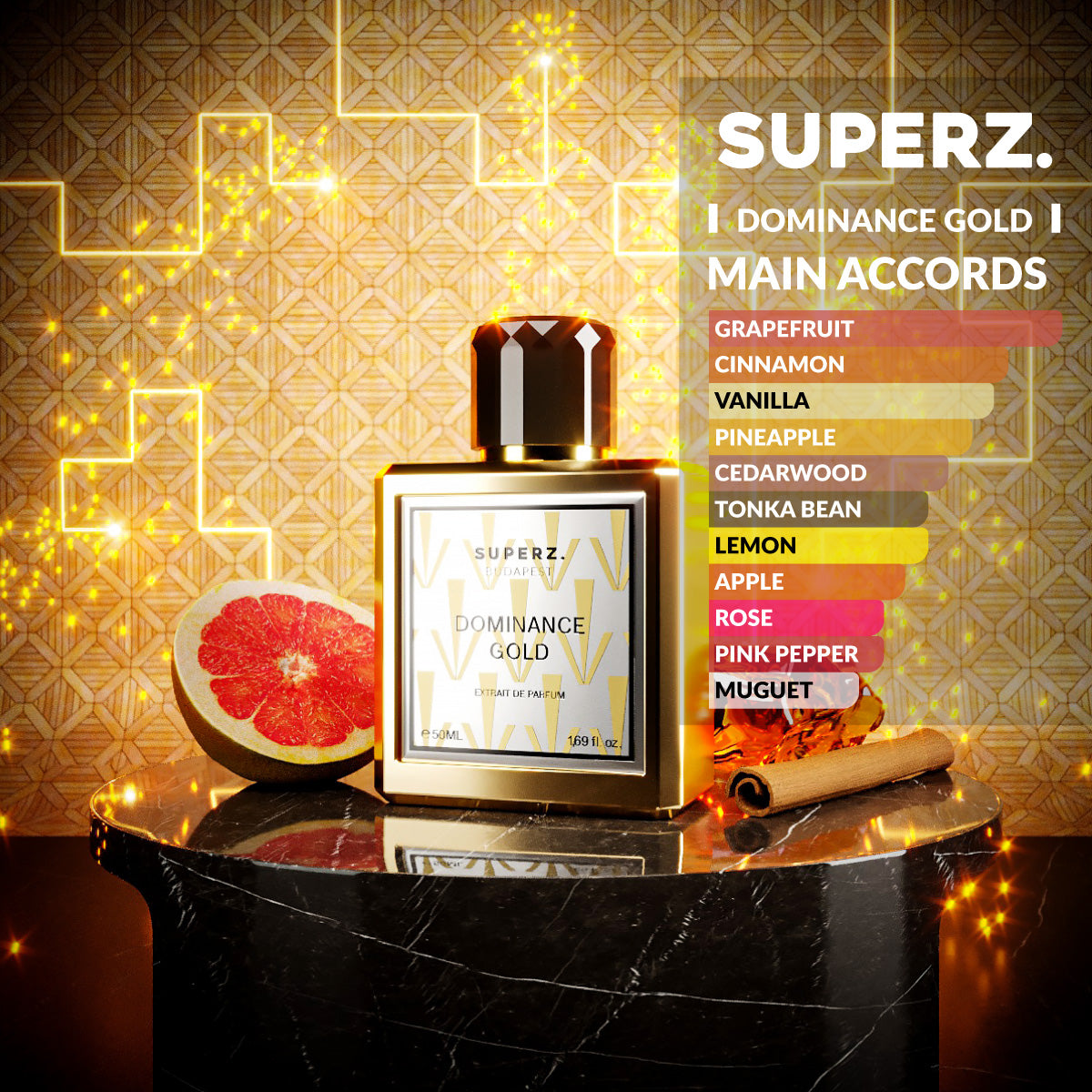 Dominance Gold - 50 ml Extrait De Parfum - Man