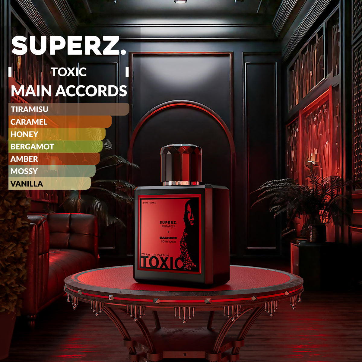 SUPERZ. x BACKOFF von Tóth Andi - Toxic - 50 ml Extrait de Parfum - Unisex