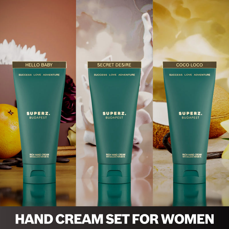 Get the perfect combination of premium hand creams in a TRIO set for women!